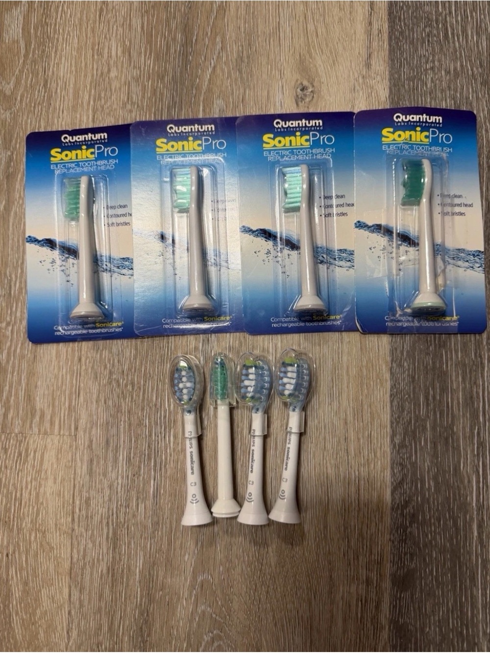 Quantum SonicPro Electric Toothbrush Replacement Head Lot of 5 Sonicare C3 Lot 3